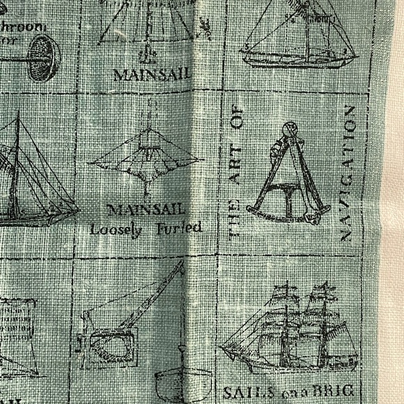 Kay Dee Handprints 100% Pure Linen Nantucket Dish Towel . NWT - Picture 4 of 10